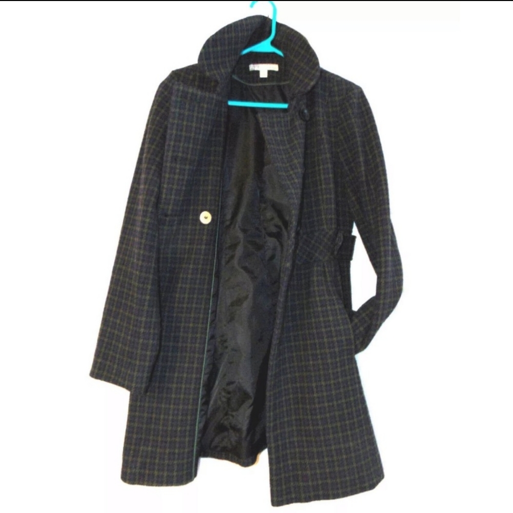 Checkered American Rag wool coat XS